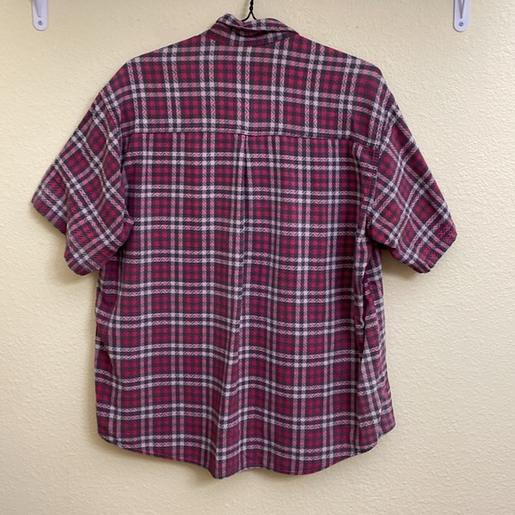 Billabong Pink & Gray Plaid Shirt - Picture 5 of 6